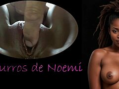 Noemi Whispers Ecstatically as Daddy and Son Dildo Her Shaved Pussy to Orgasm