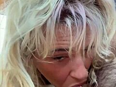 pretty hooker kneels deepthroats cum in mouth street pov