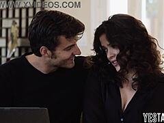 big ass latina milf calls hung guy to fix laptop then bends over