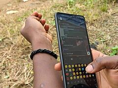 horny british bbw couple chats nudes then balcony ass fuck