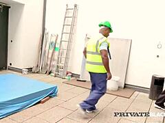 PrivateBlack Pale Blonde Nathaly Cherie Drowns In BBC Bukkake