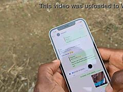 horny british bbw couple chats nudes then balcony ass fuck