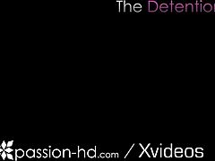 tiny blonde detention slut takes facial cum dump from throbbing cock craving more