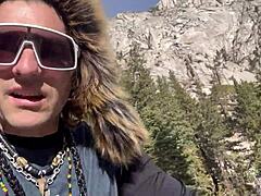 babe's shaved bubble butt rides big cock pov on downhill thrill but it's pure hardcore creampie