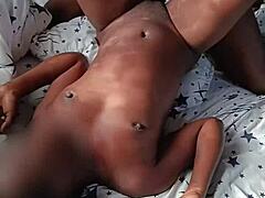 Petite wife rides tight pussy on bbc early morning homemade