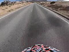 babe's shaved bubble butt rides big cock pov on downhill thrill but it's pure hardcore creampie