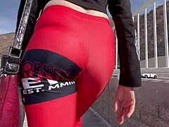 babe's shaved bubble butt rides big cock pov on downhill thrill but it's pure hardcore creampie