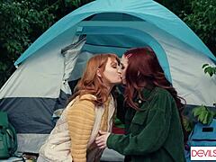 Lacy Lennon's Tentative First Fisting Discovery at Summer Camp