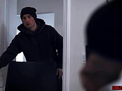 big tits milf delivers hardcore titty fuck to eager young athlete's cock