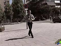 brunette's comedic blowjob parody surprises in spanish big tits episode