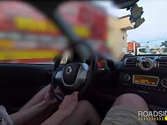 Wow! Mechanic Pounds Huge-Titted Babe Bent Over in Garage!