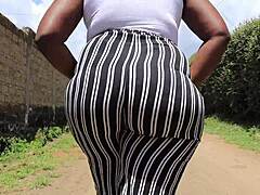 i watch this fat ebony milf's big booty bounce on bbc pov