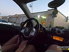 Wow! Mechanic Pounds Huge-Titted Babe Bent Over in Garage!