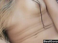 Lesbo Tattoo Milf Licks Pierced Blonde on Sofa Seduction