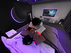 innocent femboy toyed roughly by dominant shemale lover