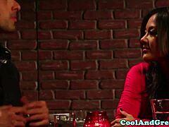 petite blonde presley hart gets slammed hard on sofa in lingerie