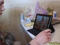 Tricked Girlfriend Bound Bent Over for Restrained Doggy Fuck