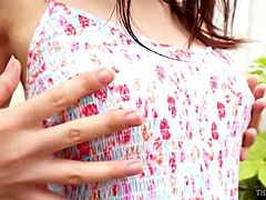 Yua Sasamoto's Big Tits Steam Up Onsen!