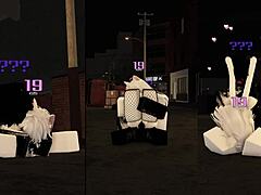 Fishnet Cumshots Explode in Roblox Condo!