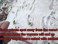 Helena Price Teases Cock on Caribbean Nude Beach Voyeur Day Two Part Two