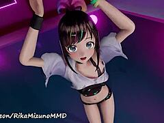 ready to watch kizuna ai's booty bounce in this sexy twerk striptease?
