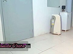 Blonde MILF Eases Friend's Tension with Cum