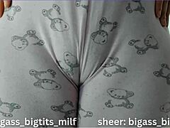 Holy Cow! Huge Cameltoe Bulging On Fat Curvy Latina Wet Pussy