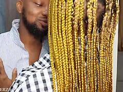 i got so horny chatting with stepbro next to stepmom in the bathroom, ebony ass waiting