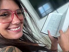 bookworm stepsis rides pov cock in taboo cowgirl missionary creampie fantasy