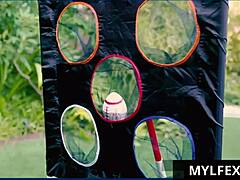 Mylfex Football Milf Britney Amber Pummeled Doggystyle Outdoors