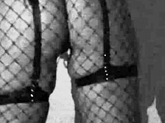 hotwife dancing halloween treats or tricks with naughty cosplay tease