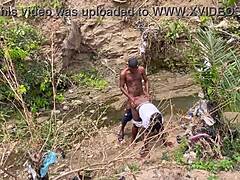 fat bbw with huge tits and big ass fucked outdoors in forest depths