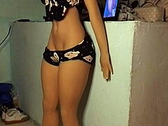 Every night she submits as her stepdad's obedient fuck doll