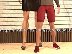 Overwhelmed by my tall muscular big step-sister's humiliating power