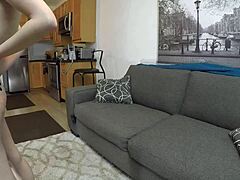 Skinny Slut Gracie Mayy Gags Hard on Massive Cock Deepthroat Casting