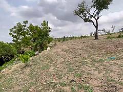 fat bbw with huge tits and big ass fucked outdoors in forest depths