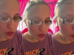 asmr girl pops bubblegum bubbles super close listen with headphones on