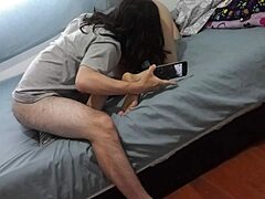 no me pares said my best friend's sexy petite latina wife as i filled her up creaming hard