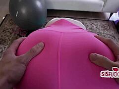 Gymnast Step Bro Fucks Athletic Sis Pre-Olympics Limber Up