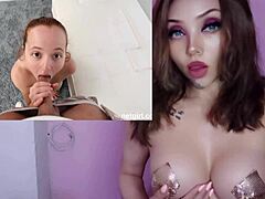 shy big natural tits teen cums hard in first casting fuck