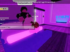 Random dude wants roblox assjob so good girl bends over and strokes his cock~