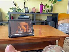 Stepmom caught watching porn but hates real fucking?