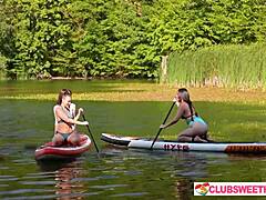 Three Cute Teens Lick Shaved Pussies In Outdoor Threesome Fingering Frenzy