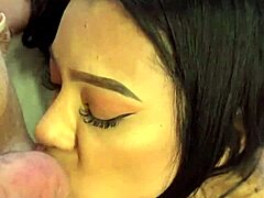 backstage pounding hot busty latina lingerie model's tight pussy