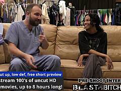 Long hair latinas moan spreading shaved pussies missionary creampie blasted backstage latex gloves close-up