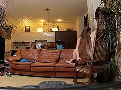 model strips naked during intense photoshoot session