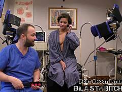 Doctor Blasts Cum All Over Rebel Wyatt's Pierced Nipples And Pussy