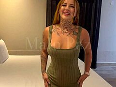 found hot redhead at club took her home spread narrow black ass