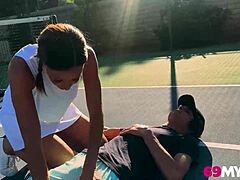 Stepson pins naked milf in steamy reality showdown