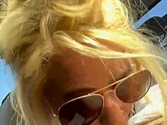 Street Hooker in Glasses Deepthroats for Huge Facial Cumshot